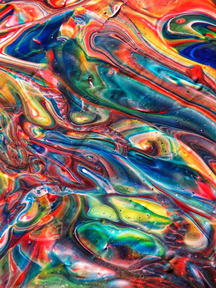 gallery-6 Dynamic abstract painting with vivid multicolor swirls and patterns, showcasing artistic creativity.
